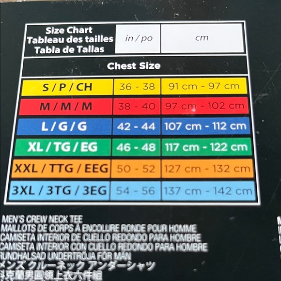 Kirkland Signature Men's White Crew Neck T-Shirts - 6 Pack - Picture 3 of 7